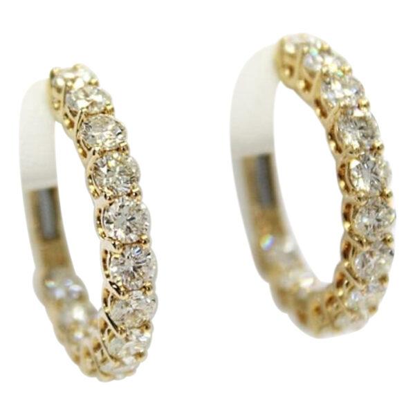 Ladies Diamond Earrings - Image 2