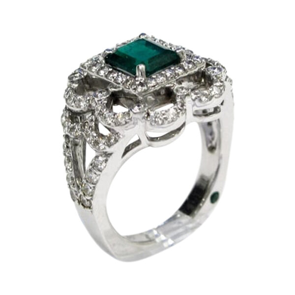 Ladies Emerald and Diamond Ring