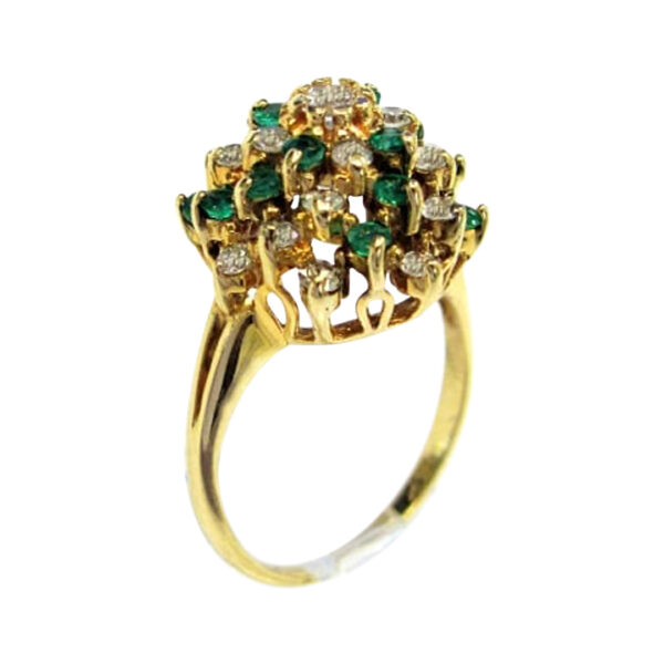 Ladies Emerald and Diamond Ring