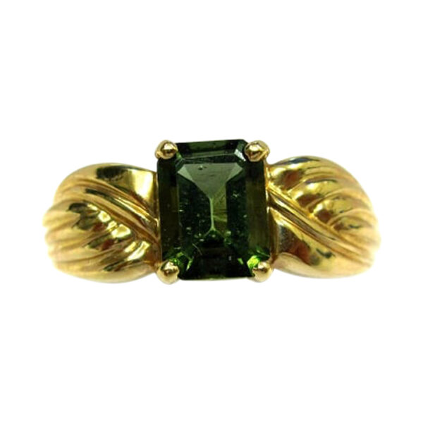 Ladies Green Tourmaline Ring - Image 2