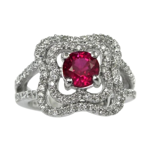 Ladies Diamond and Ruby Ring - Image 2