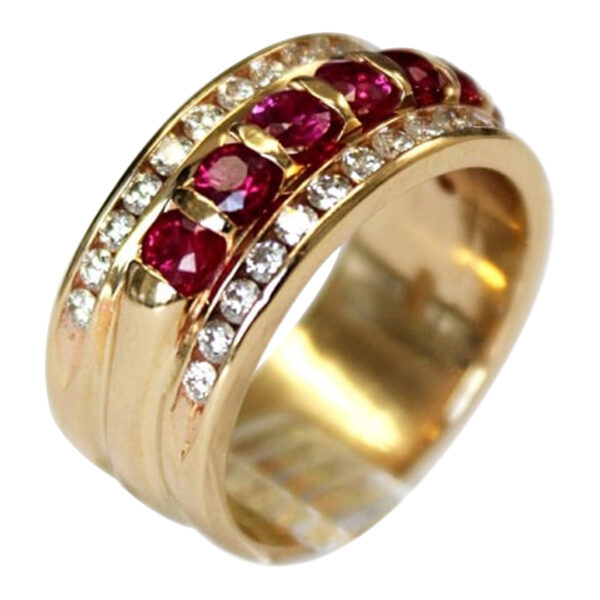 Ladies Ruby and Diamond Ring