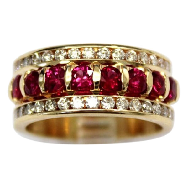 Ladies Ruby and Diamond Ring - Image 2