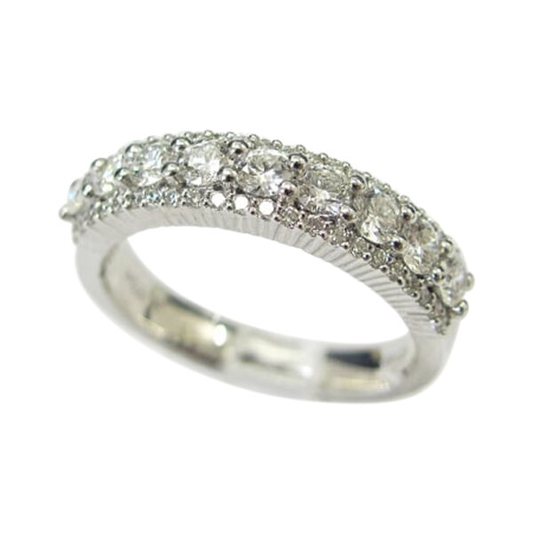 Ladies Diamond Wedding Band - Image 2