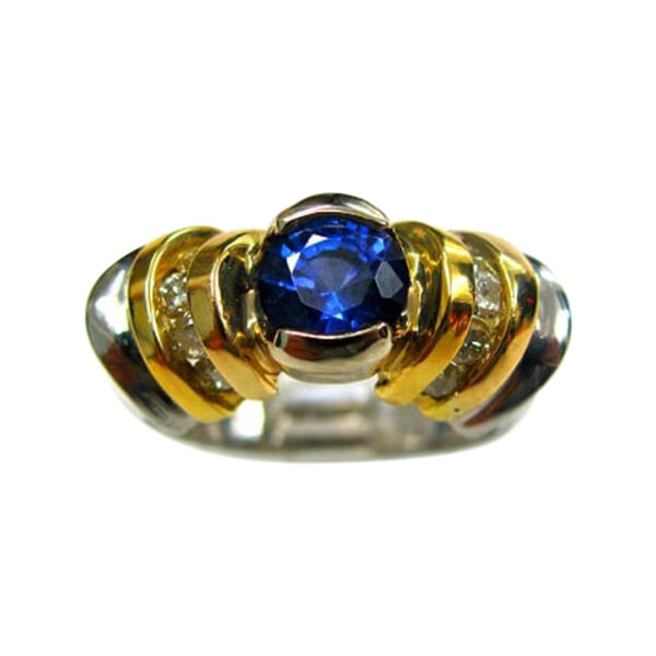 Ladies Diamond and Tanzanite Ring