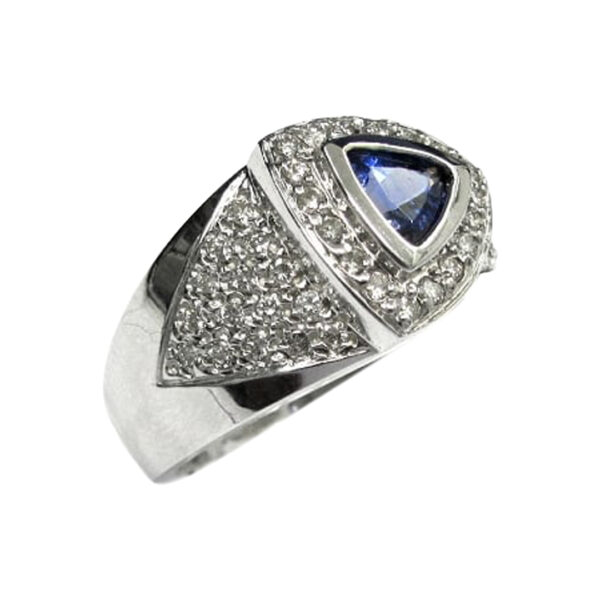 Ladies Diamond and Tanzanite Ring