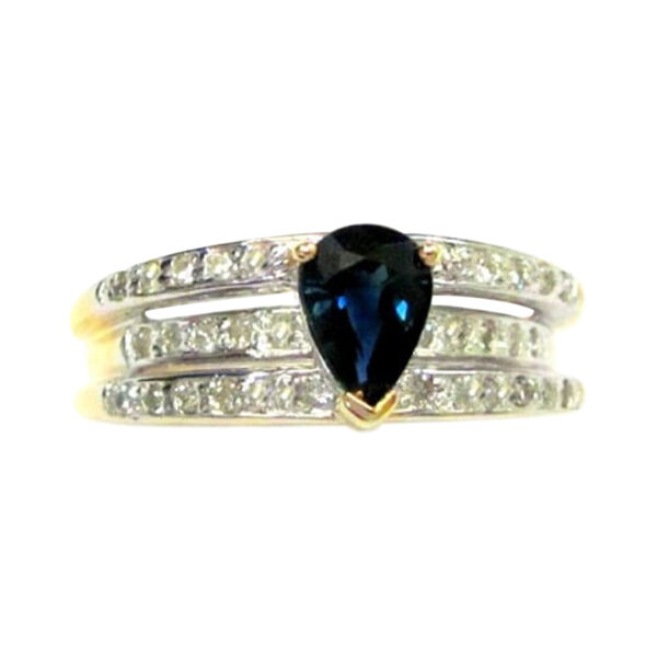 Ladies Sapphire and Diamond Ring - Image 2