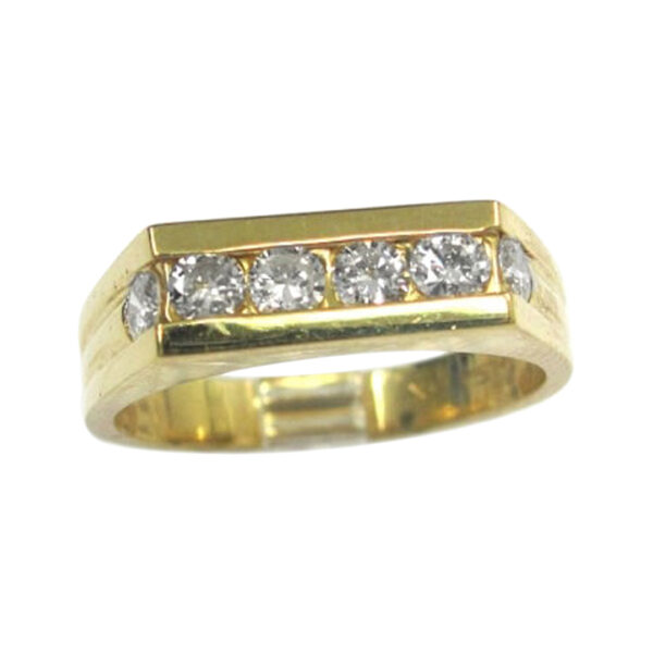 Mens Diamond Wedding Band - Image 2