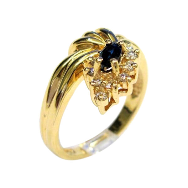 Ladies Sapphire and Diamond Ring - Image 2