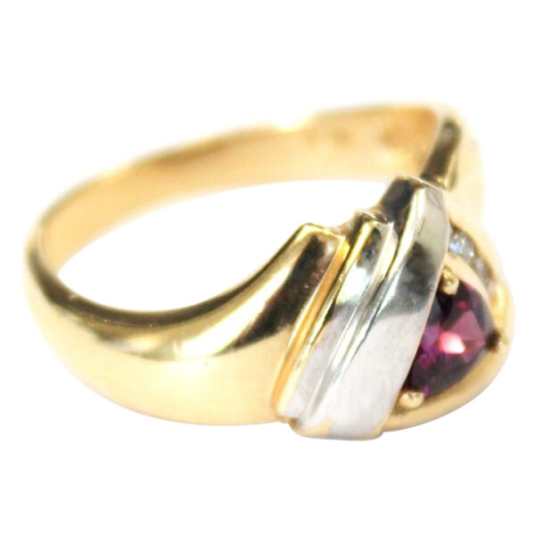 Ladies Rhodolite Garnet and Diamond Ring - Image 2