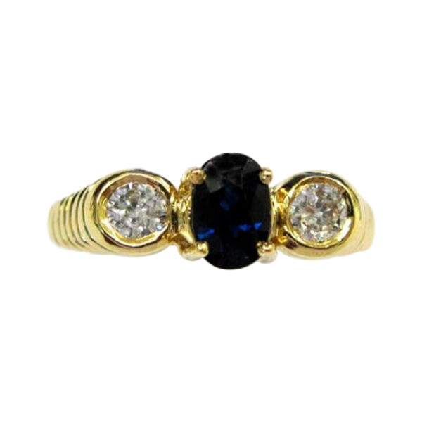 Ladies Sapphire and Diamond Ring - Image 2