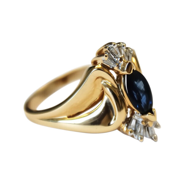 Ladies Sapphire and Diamond Ring