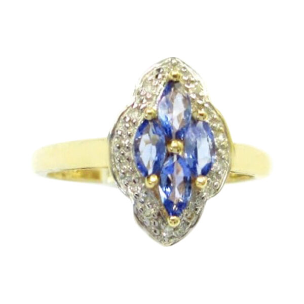 Ladies Tanzanite and Diamond Ring