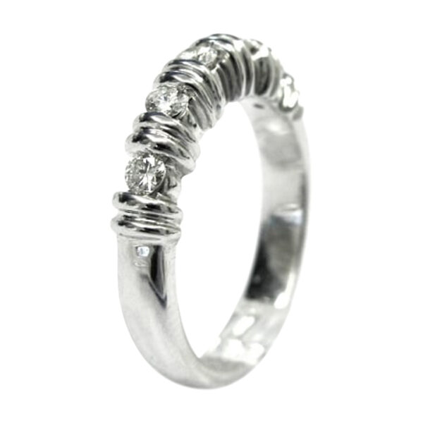 Ladies Diamond Wedding Band - Image 2