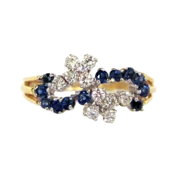 Ladies Sapphire and Diamond Ring