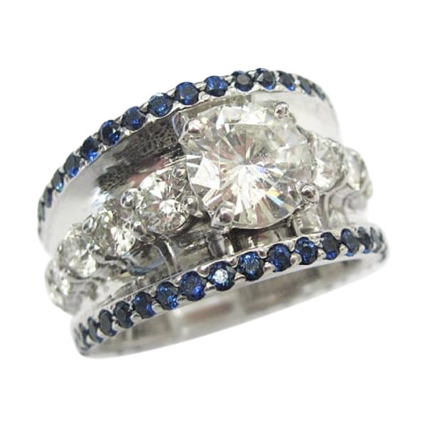 Ladies Sapphire and Diamond Ring