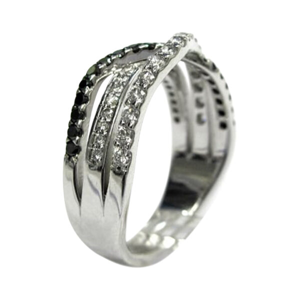 Ladies Black Diamond Ring - Image 2