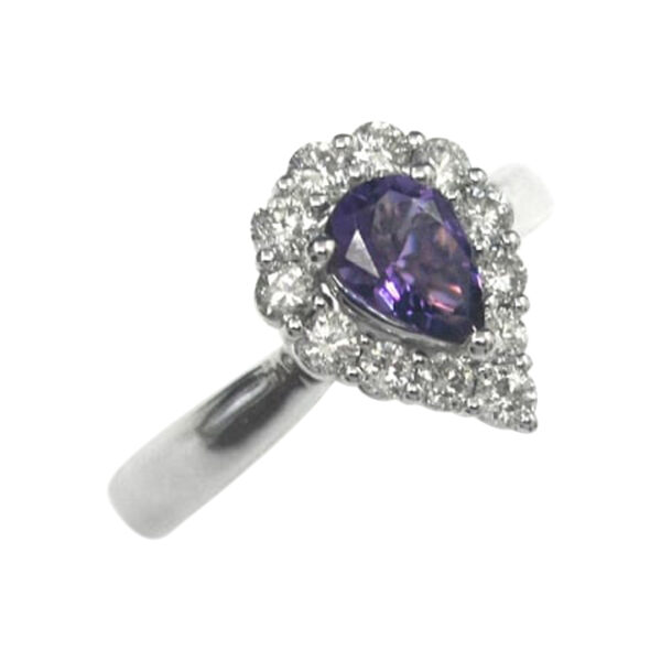 Ladies Diamond and Amethyst Ring - Image 2