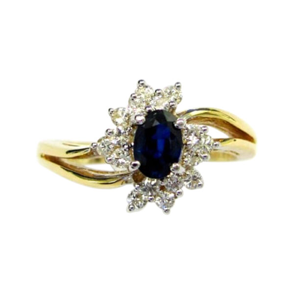 Ladies Sapphire and Diamond Ring