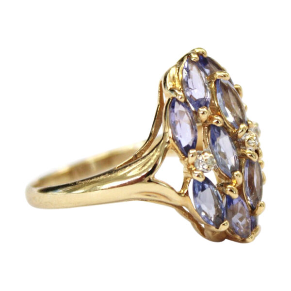 Ladies Tanzanite and Diamond Ring - Image 3