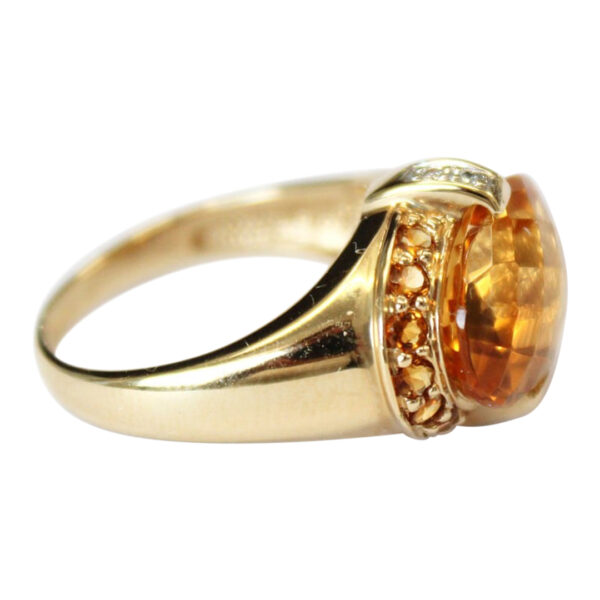 Ladies Citrine and Diamond Ring - Image 2