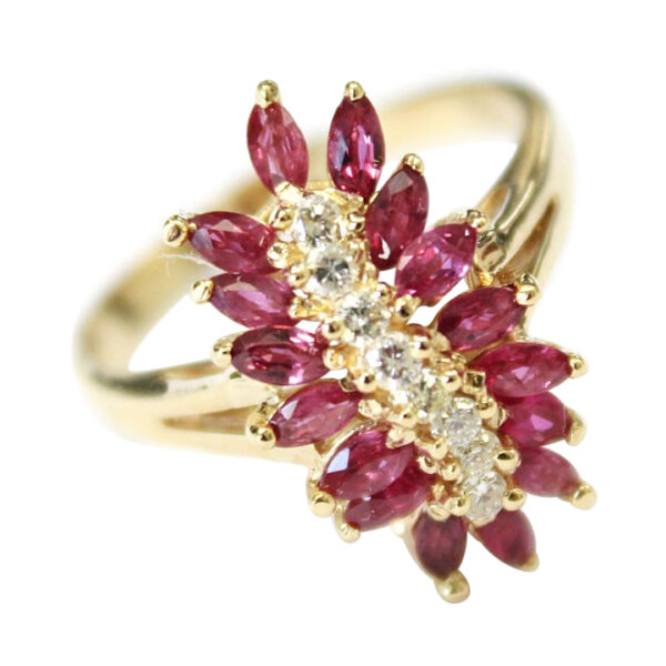 Ladies Ruby and Diamond Ring