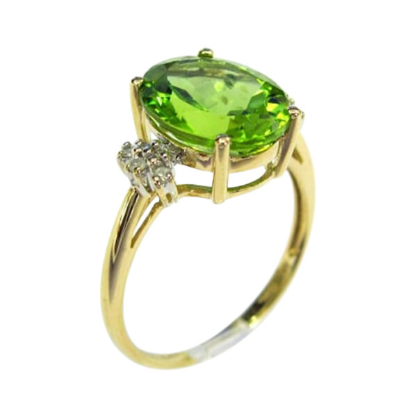 Ladies Peridot and Diamond Ring - Image 2