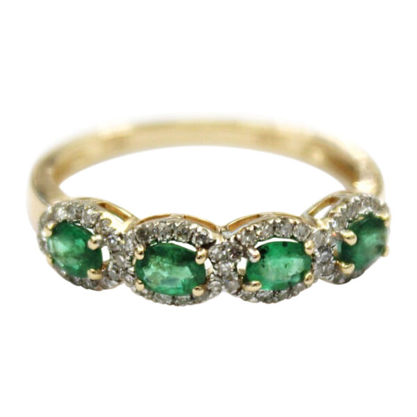 Ladies Emerald and Diamond Ring