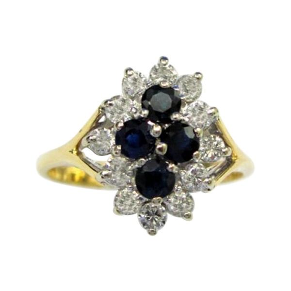 Ladies Sapphire and Diamond Ring - Image 2