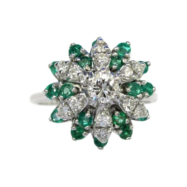 Ladies Emerald and Diamond Ring