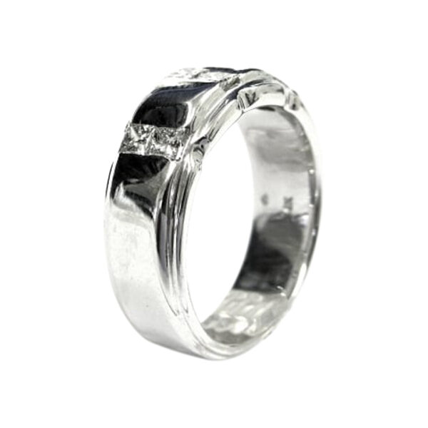 Mens Diamond Wedding Band - Image 2