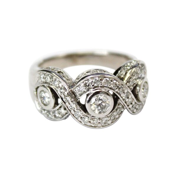 Ladies Diamond Wedding Band