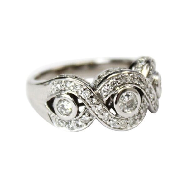 Ladies Diamond Wedding Band - Image 2