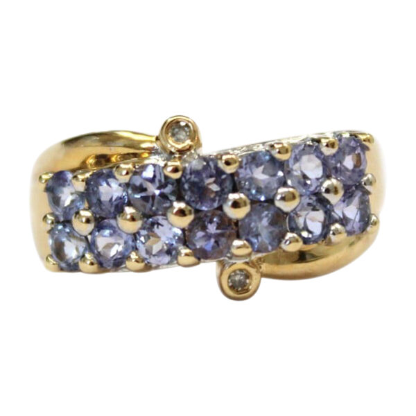 Ladies Tanzanite and Diamond Ring - Image 2