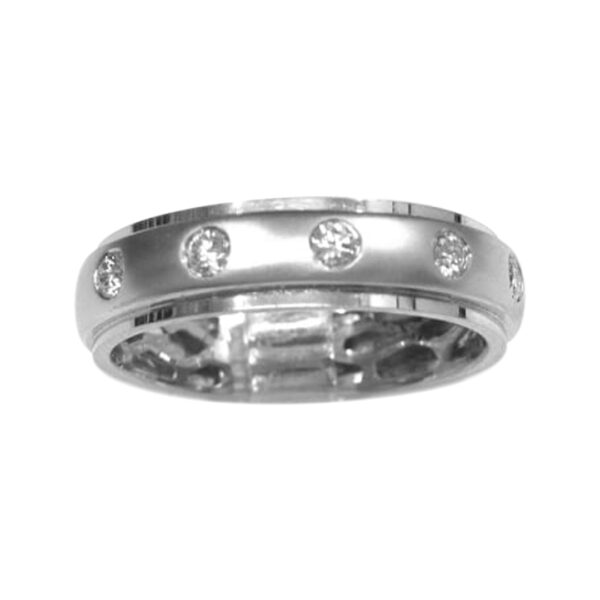 Mens Diamond Wedding Band - Image 2