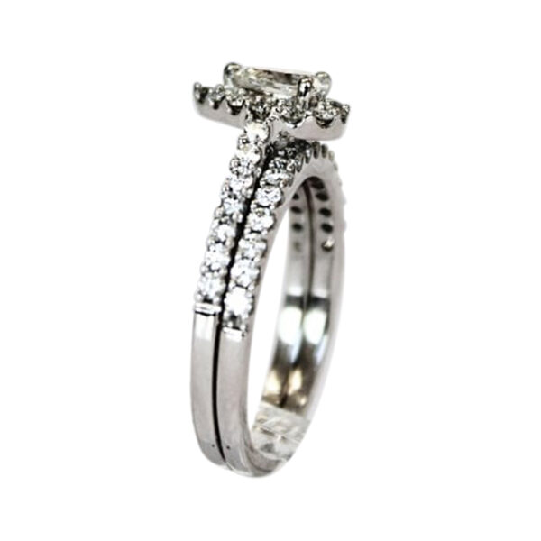 Ladies Engagement Ring Bridal Set - Image 2