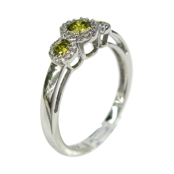 Ladies Yellow Diamond Engagement Ring - Image 2