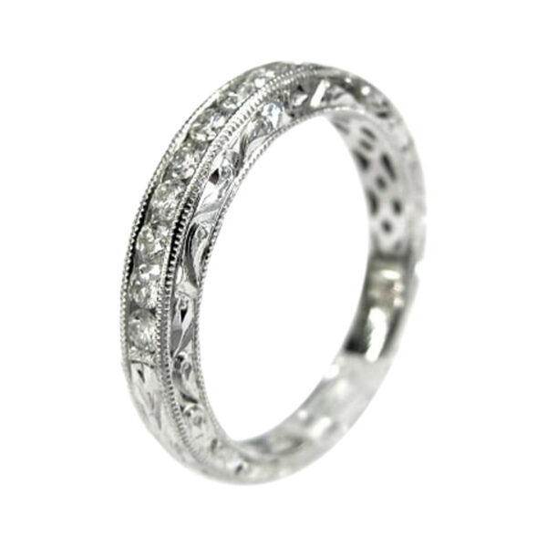 Ladies Diamond Wedding Band