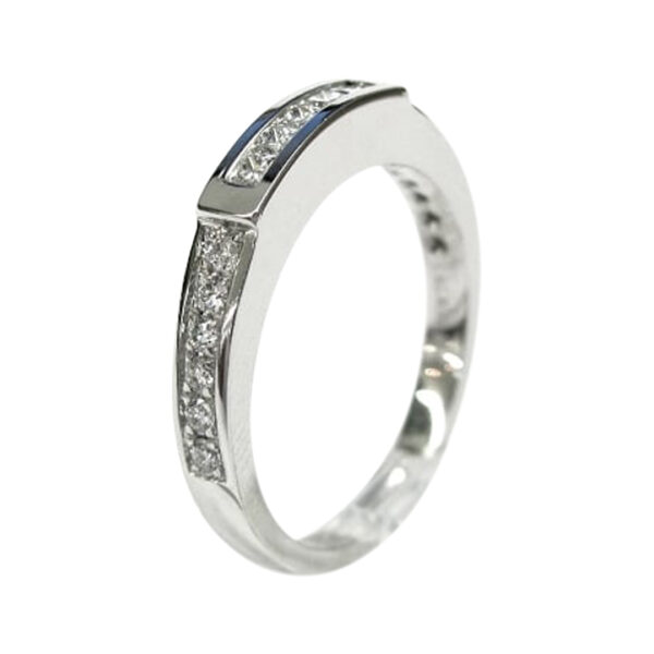 Ladies Diamond Wedding Band - Image 2