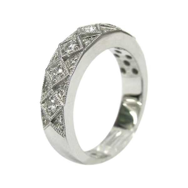 Ladies Diamond Wedding Band - Image 2