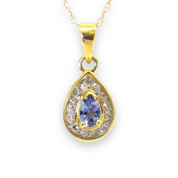 Ladies Tanzanite and Diamond Pendant