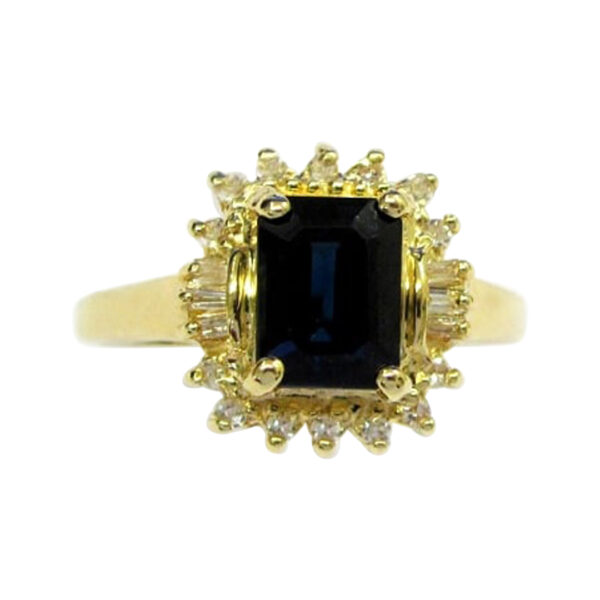 Ladies Sapphire and Diamond Ring - Image 2