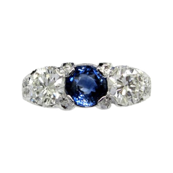 Ladies Sapphire and Diamond Ring - Image 2