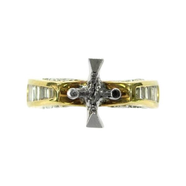 Yellow & White Gold Semi Mounting - Image 2