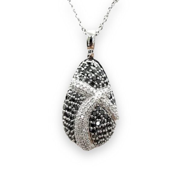 Ladies Black Diamond Pendant