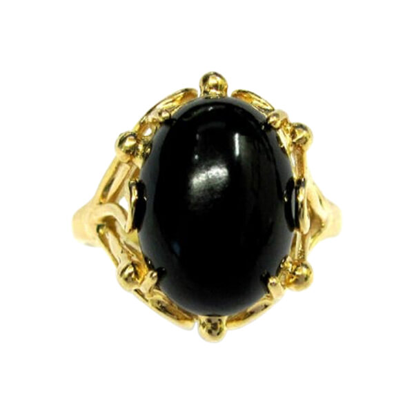 Ladies Black Onyx Ring - Image 2