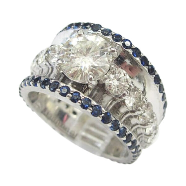 Ladies Sapphire and Diamond Ring - Image 2