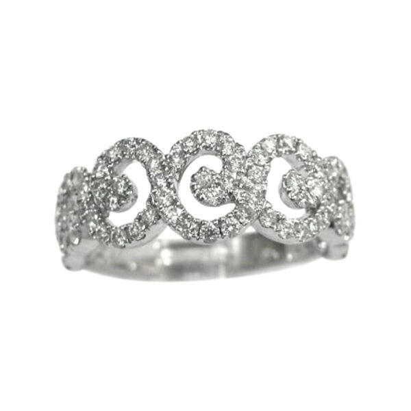 Ladies Diamond Wedding Band - Image 2