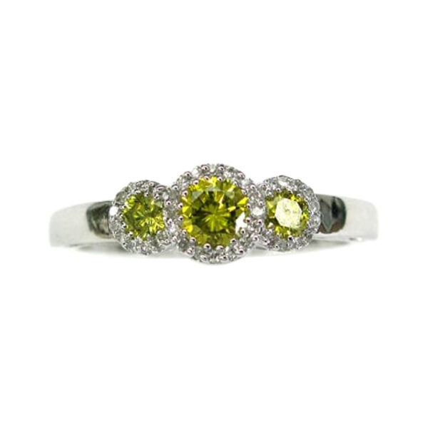 Ladies Yellow Diamond Engagement Ring